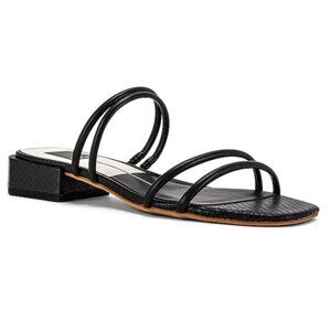 Dolce Vita Black Strappy Slide Sandals